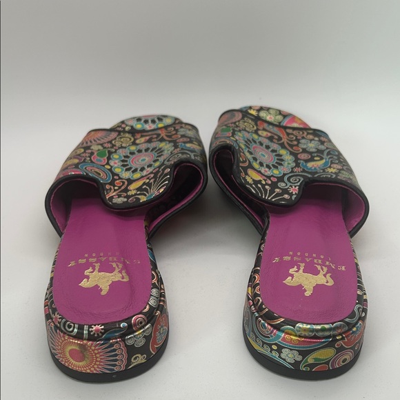 Embassy London Vivid Jewel Toned Mules Slides Sandals Shoes **Size 30/US 8**🌸🌸 - Picture 6 of 9